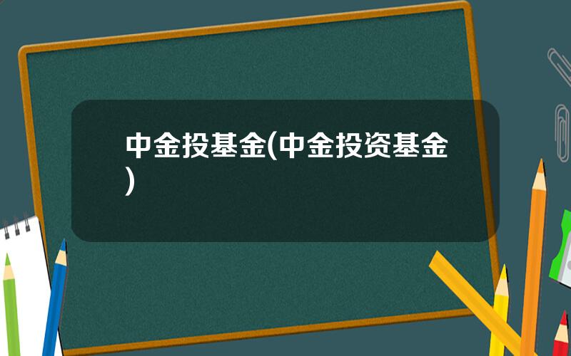 中金投基金(中金投资基金)