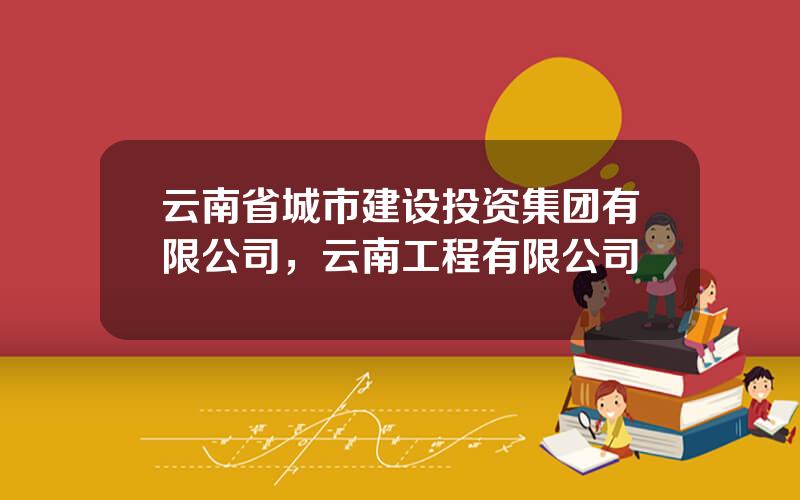 云南省城市建设投资集团有限公司，云南工程有限公司