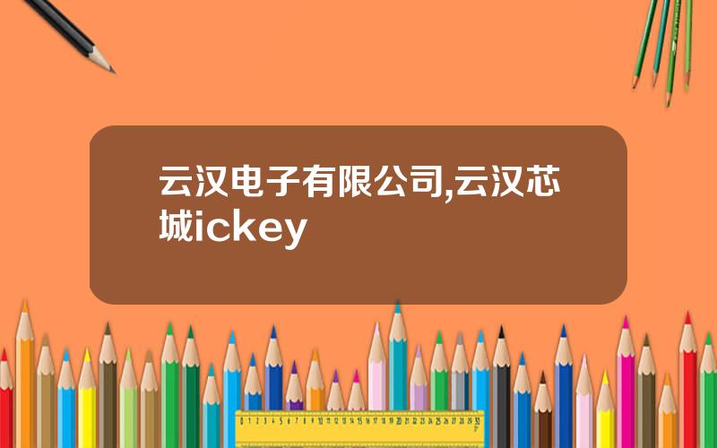 云汉电子有限公司,云汉芯城ickey