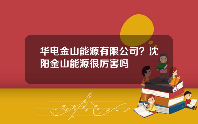华电金山能源有限公司？沈阳金山能源很厉害吗