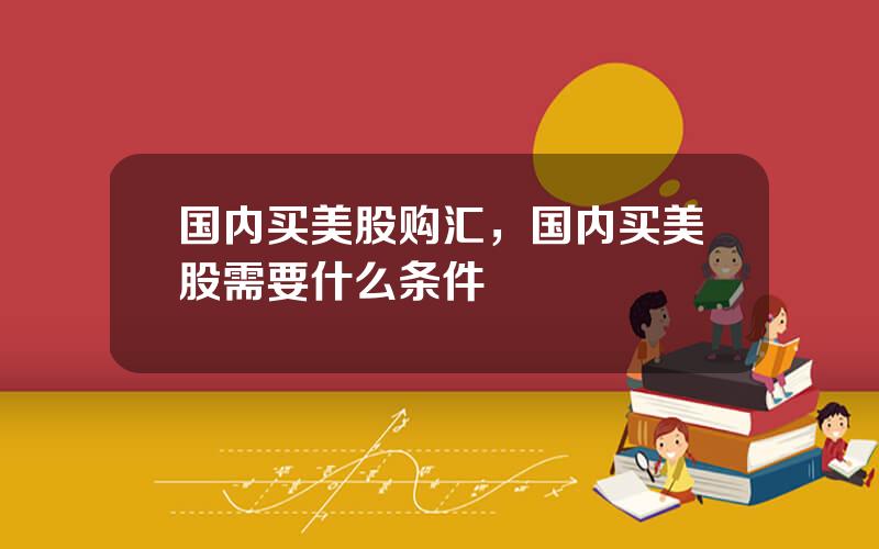 国内买美股购汇，国内买美股需要什么条件