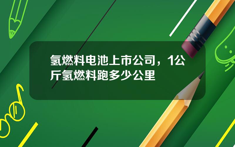 氢燃料电池上市公司，1公斤氢燃料跑多少公里